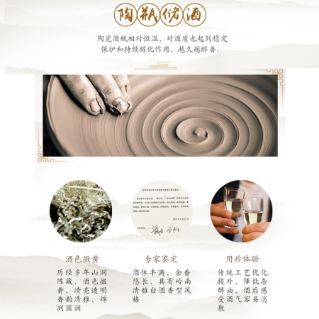 Shi Wan Pai Ceramic Wine Lingnan Yinxiang Chinese Baijiu